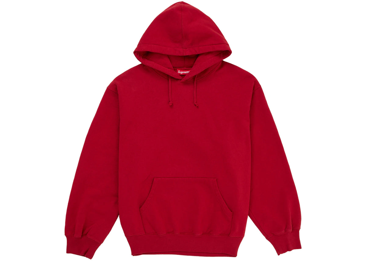 Supreme Mirrored Applique Hooded Sweatshirt Red