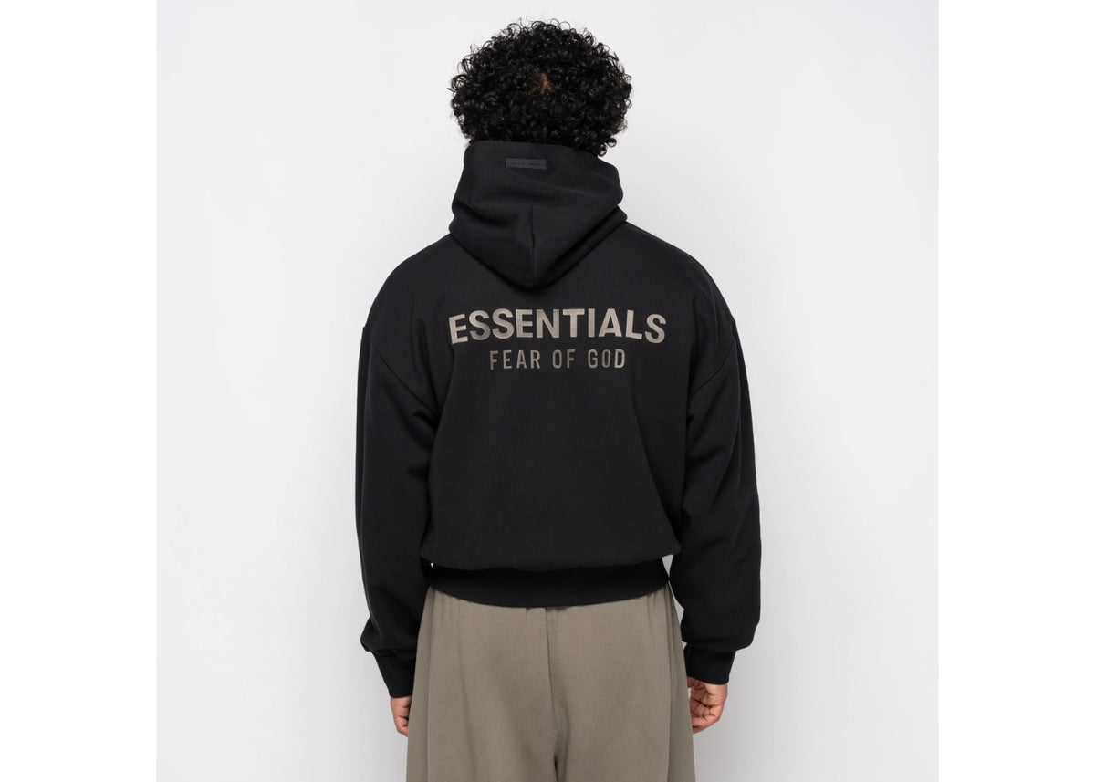 Fear of God Essentials Classic Fleece Hoodie Jet Black