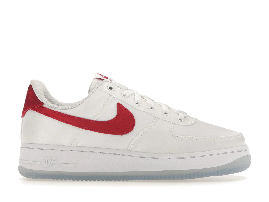Nike Air Force 1 Low '07 Satin White Varsity Red (Women's)