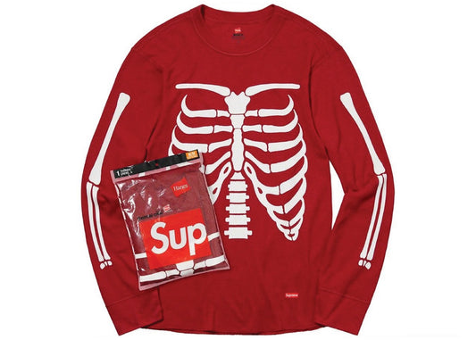 Supreme Hanes Bones Thermal Crew (1 Pack) Red