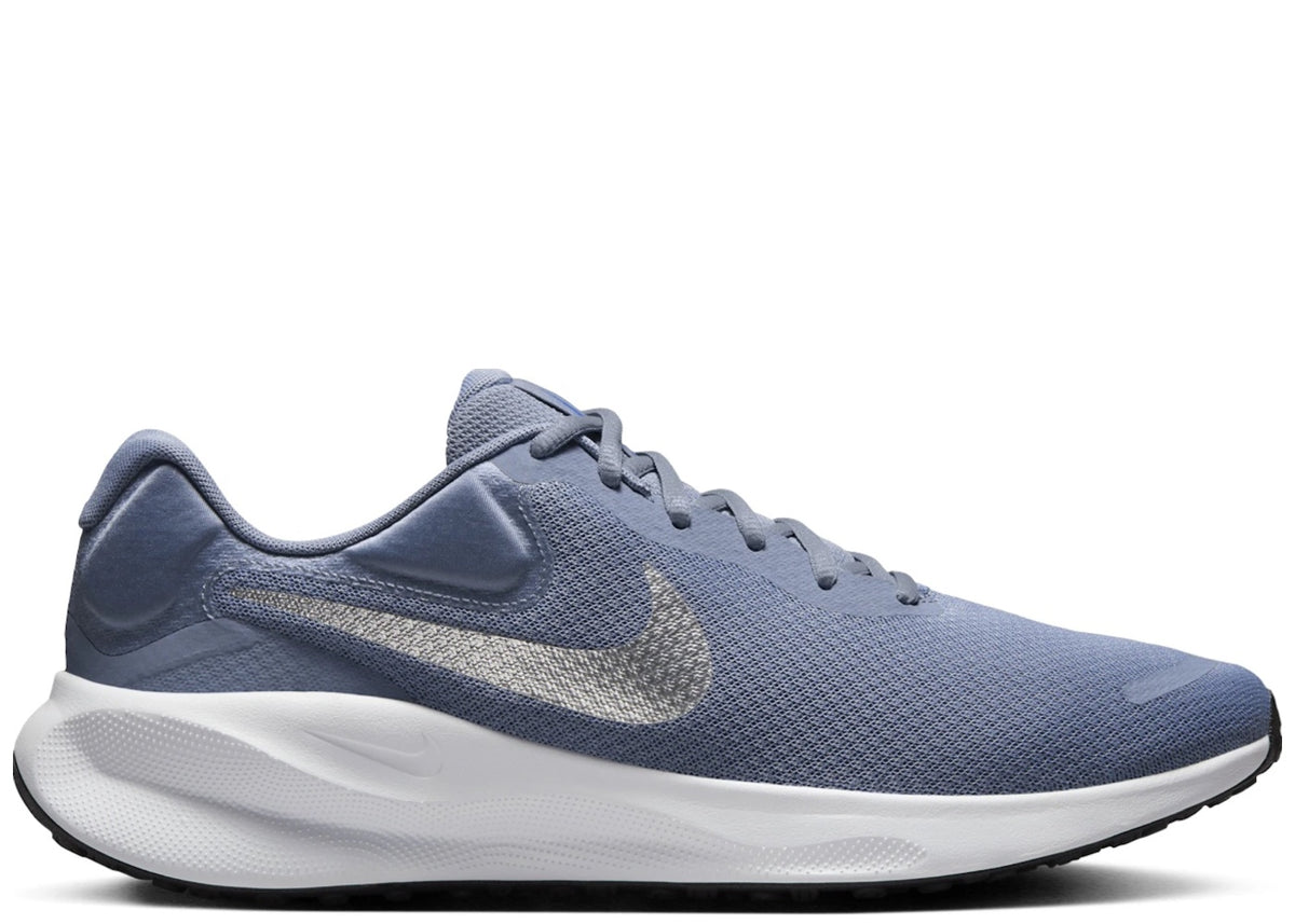 Nike Revolution 7 Ashen Slate White Hyper Royal Metallic Silver