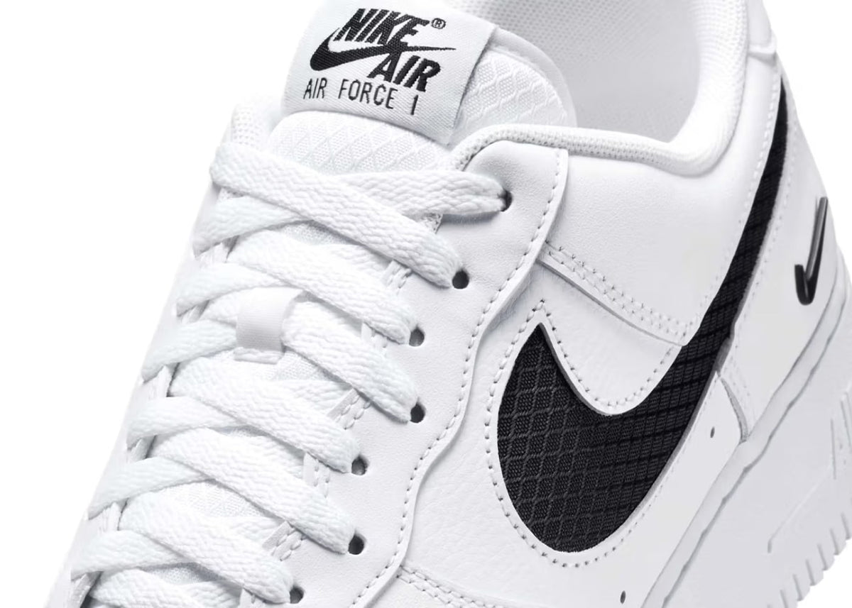 Nike Air Force 1 Low SE Nylon Swoosh White Black