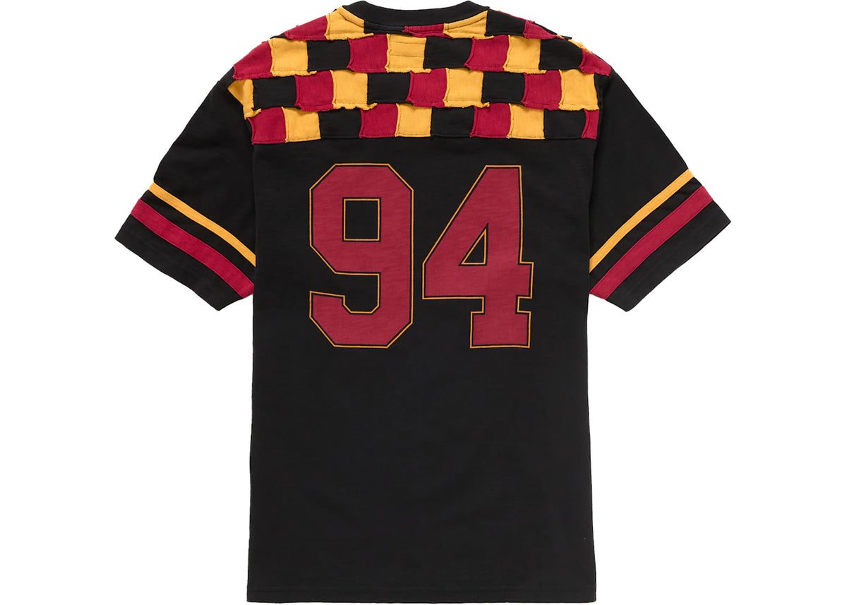 Supreme Patchwork Yoke Football Top Black