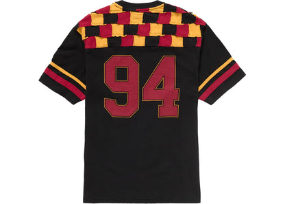 Supreme Patchwork Yoke Football Top Black