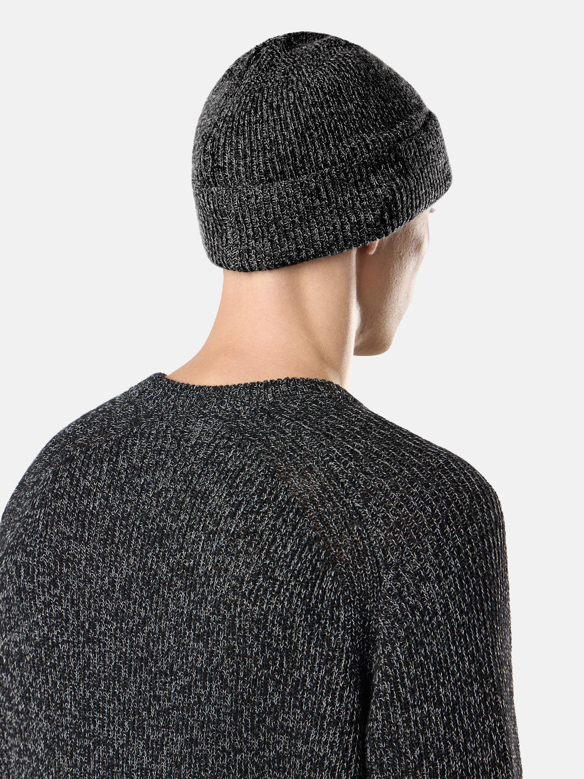 Stone Island Knit Reflective Hat Beanie Black