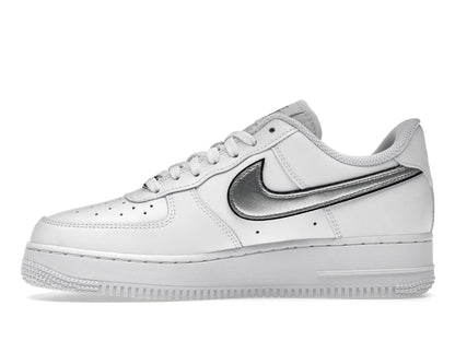 Nike Air Force 1 Low '07 Essential White Metallic Silver Black (Women's)