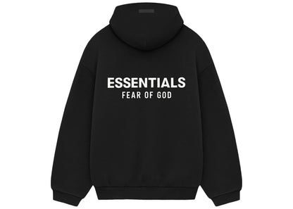 Fear of God Essentials Fleece Hoodie (FW24) Jet Black