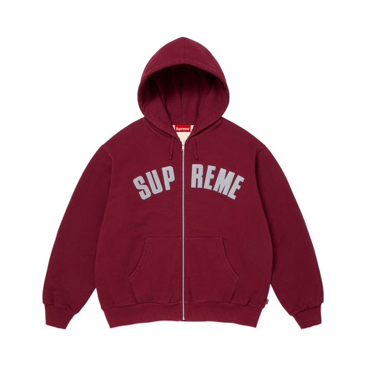 Supreme Arc Thermal Lined Zip Up Hooded Sweatshirt 'Cardinal'