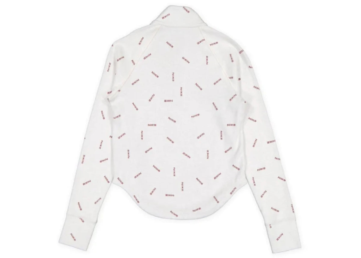Nike Sportswear Collection Women's Slim 1/2-Zip Long-Sleeve Logo Top Light Orewood Brown/Red Sepia/Light Orewood Brown