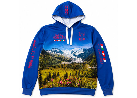 OTSO Trail Run Montblanc 2023 Light Hoodie Blue