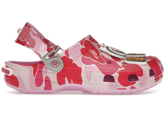 Crocs Classic Clog A Bathing Ape Bape ABC Camo Pink