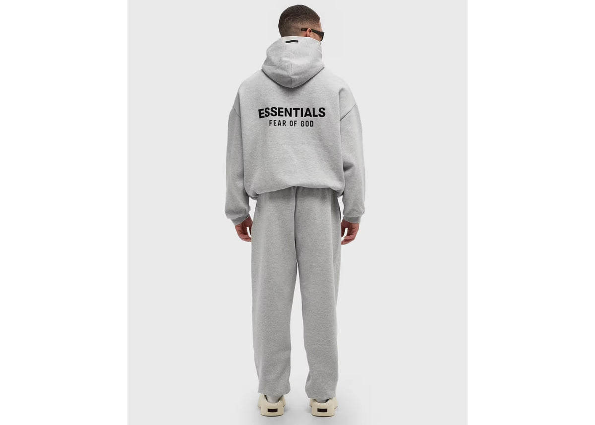 Fear of God Essentials Oversized Fleece Hoodie Light Heather Grey
