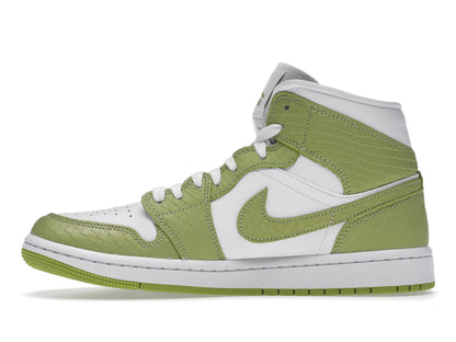 Jordan 1 Mid Green Python (Women's)