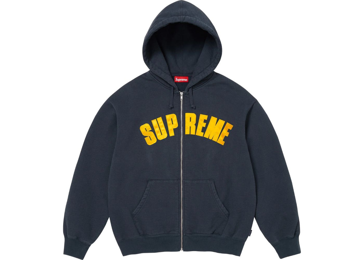 Supreme Larry Clark Zip Up Hooded Sweatshirt Navy