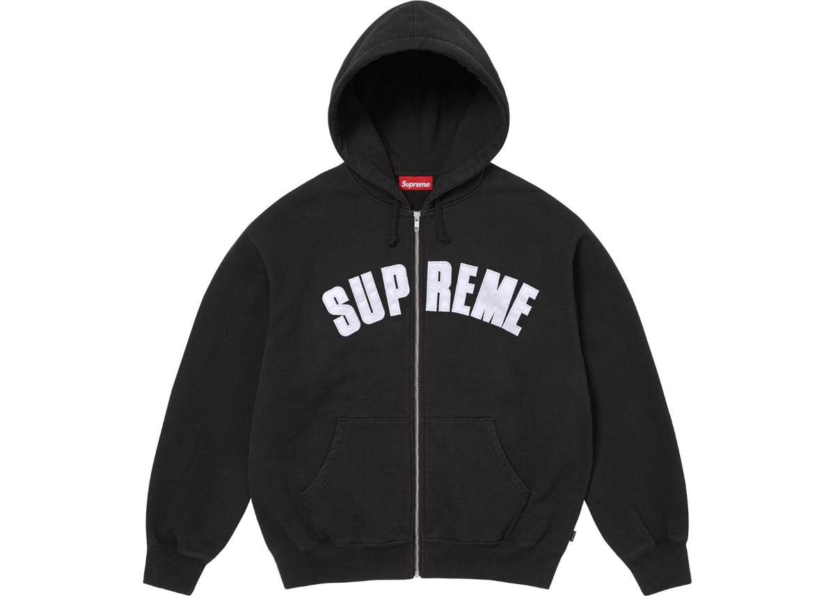 Supreme Larry Clark Zip Up Hooded Sweatshirt Hoodie Black