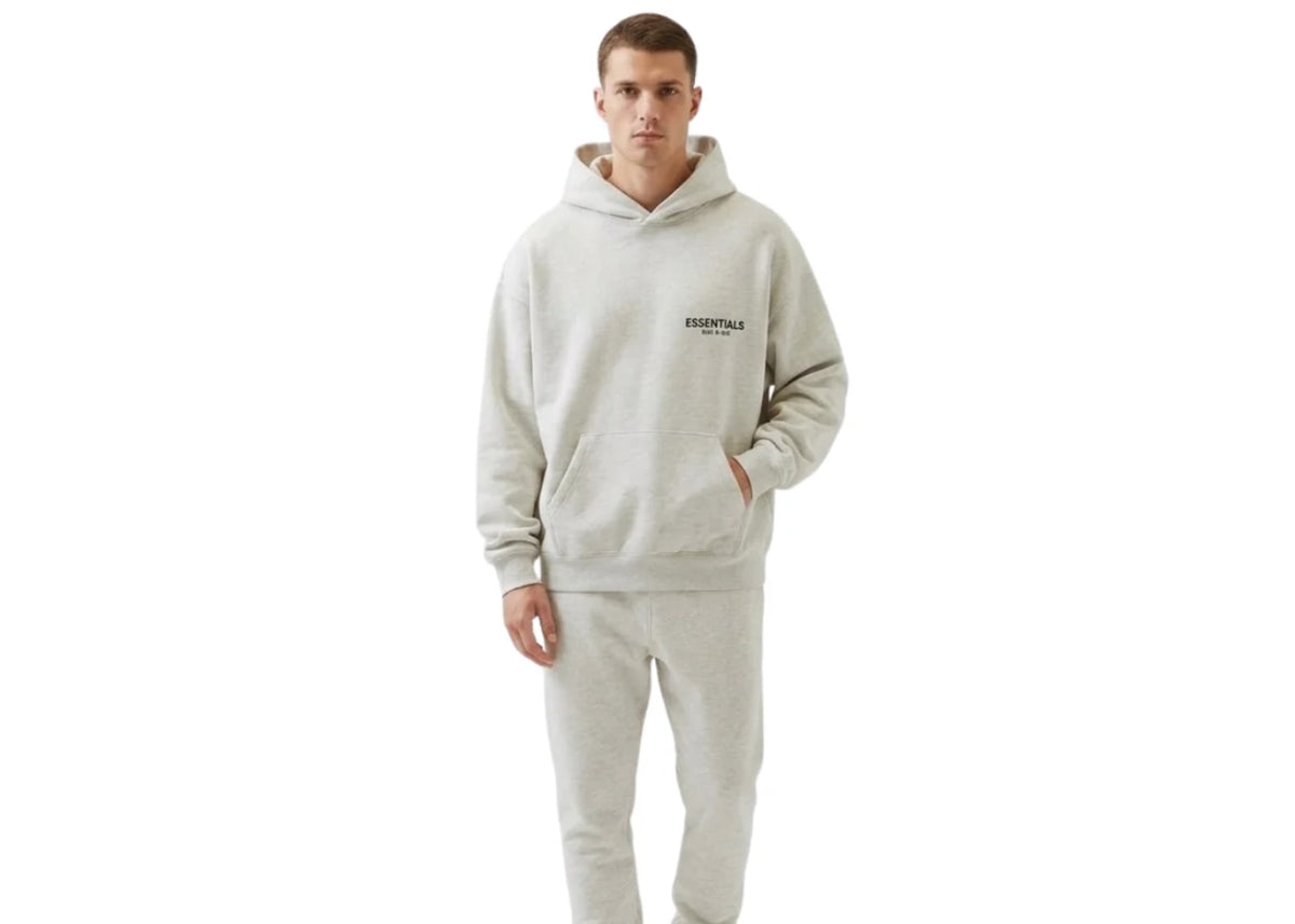 Fear of God Essentials Hoodie Light Oatmeal Grey