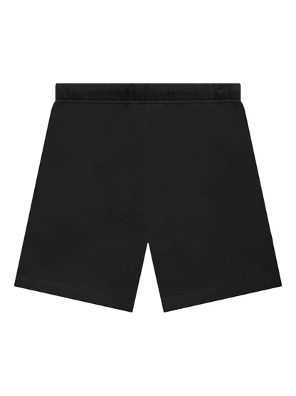 Fear of God Essentials Logo Track Shorts Stretch Limo Black