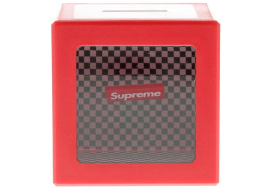 Supreme Illusion Cube Coin Bank Red