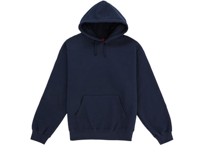 Supreme Satin Applique Hooded Sweatshirt (SS26) Washed Navy