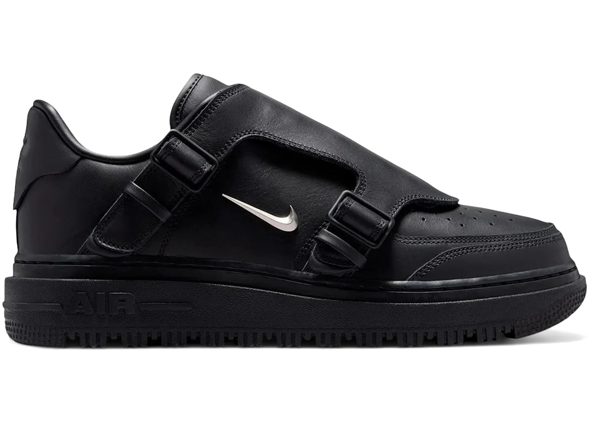 Nike Air Force 1 Low Luxe Black Metallic Silver