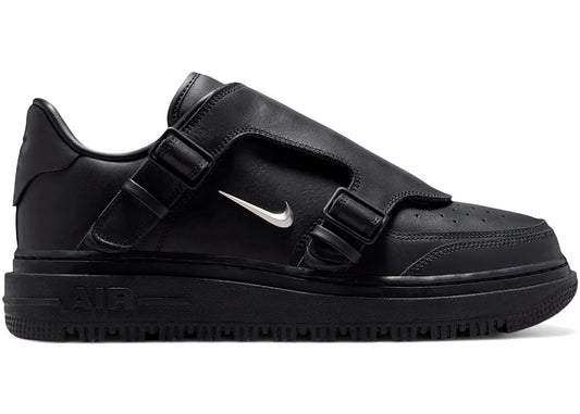 Nike Air Force 1 Low Luxe Black Metallic Silver