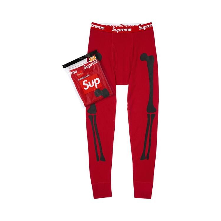 Supreme x Hanes Bones Thermal Pant (1 Pack) 'Red'