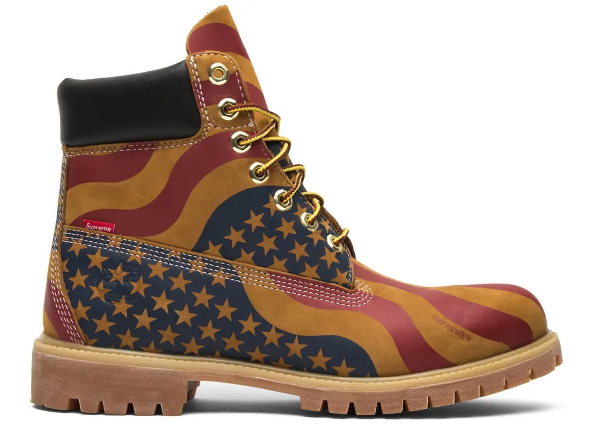 Timberland 6" Boot Supreme Stars & Stripes Wheat American Flag