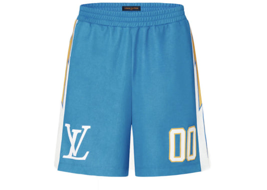 Louis Vuitton Sporty Jersey Short with Patch Blue