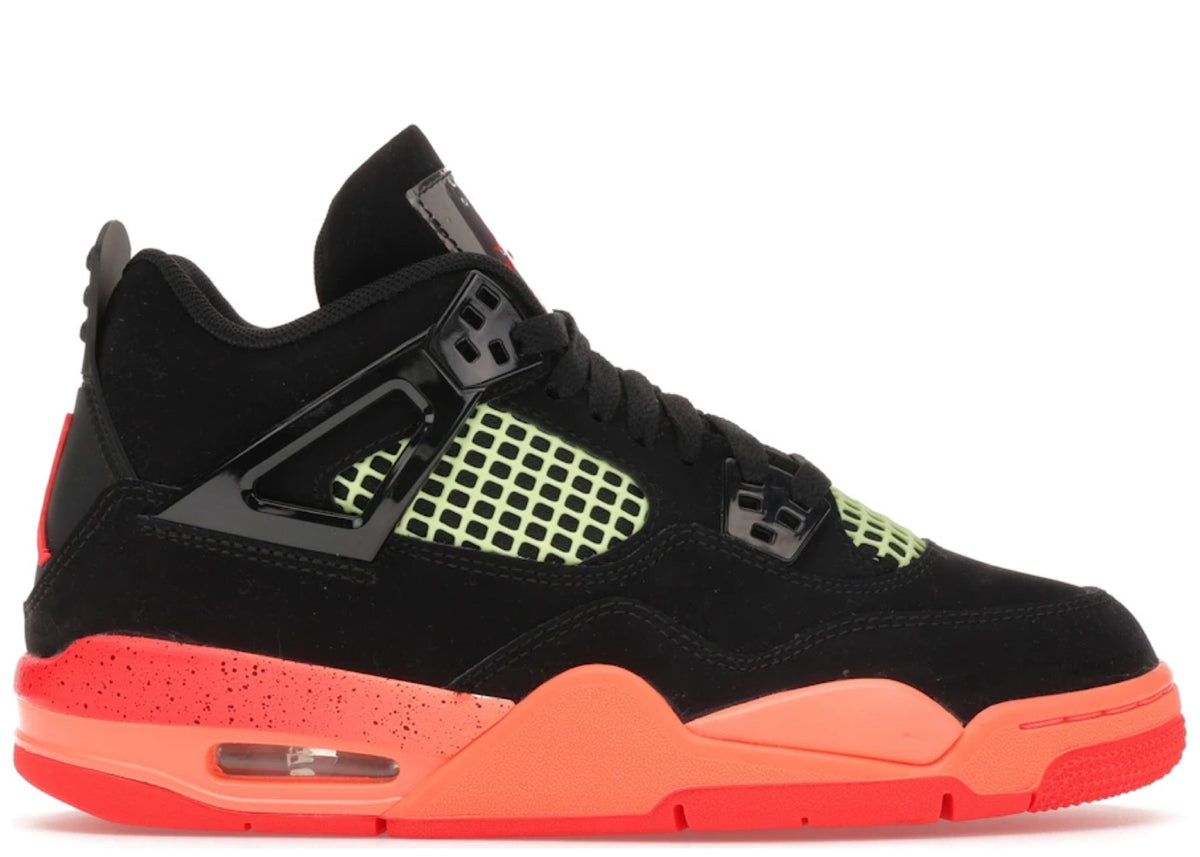 Jordan 4 Retro Black Infrared Barely Volt (GS)