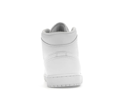 Jordan 1 Mid Triple White