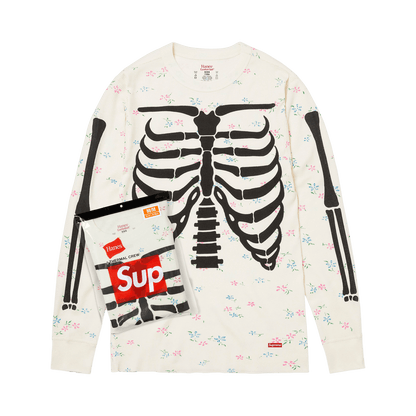 Supreme x Hanes Bones Thermal Crew (1 Pack) 'Floral'