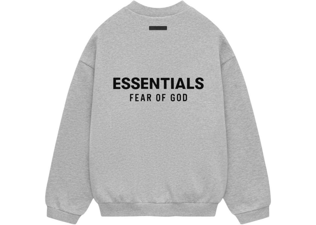 Fear of God Essentials Fleece Crewneck Light Heather Gray
